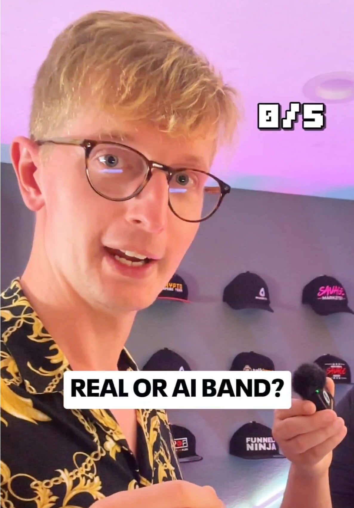 Can you tell if the song is real or AI?  Usually people guessed like 2-3 out of 5, but Jeff did pretty well!  4/5 is really good result, trust me. I’ll post more videos like this in the future. I was actually giving out between $50 and $100 to people who can tell all 5 on the streets of San Francisco.  Stay tuned! Songs breakdown: 1/ AI song from the most popular AI band in the world “The Velvet Sundown” and the song is called “Rebel Shout” 2/ Real song by @David Duchovny called 3000 (yes, he’s not just an actor but also a singer) 3/ AI song made by me in late 2023 in emo rap style 4/ Real song by a band @Negative 25 called Brutal (great one btw go listen to it!) 5/ AI song made by me a few days ago  Follow for more challenges! #aimusic #aiband #aisong #challenge #aisongs #aitrendz 