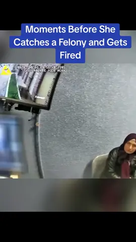 Moments Before She Catches a Felony and Gets Fired #police #cops 