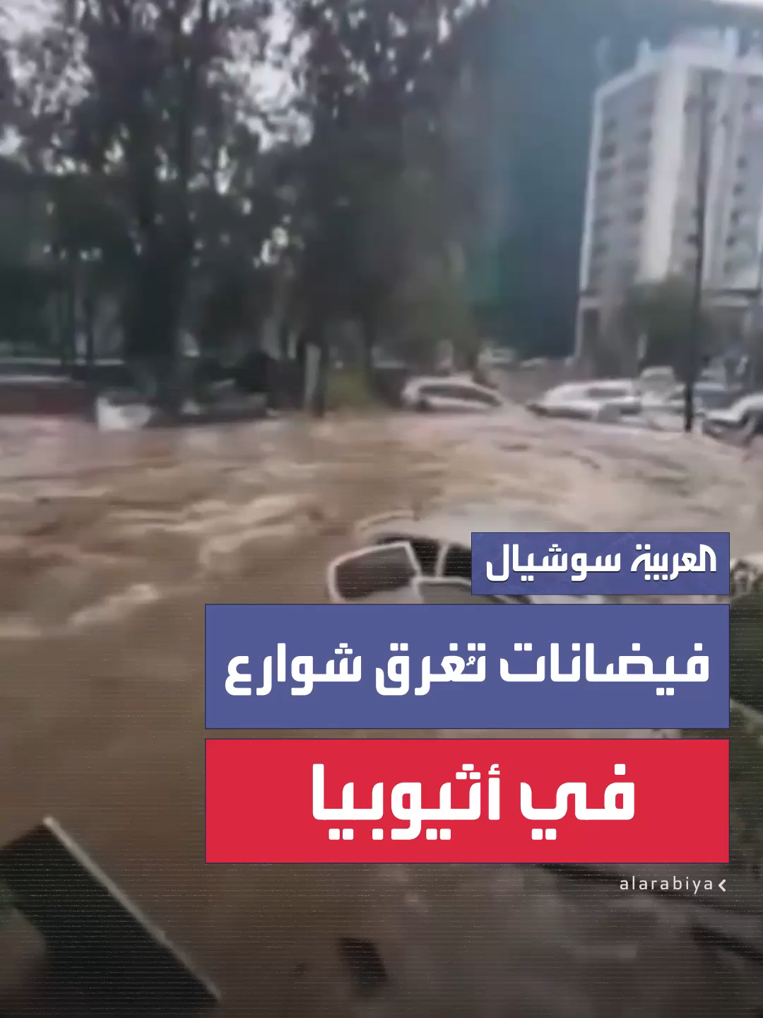وسط أنباء عن وقوع ضحايا.. فيضانات عارمة بسبب الأمطار الغزيرة تُغرق شوارع العاصمة الأثيوبية أديس أبابا #العربية