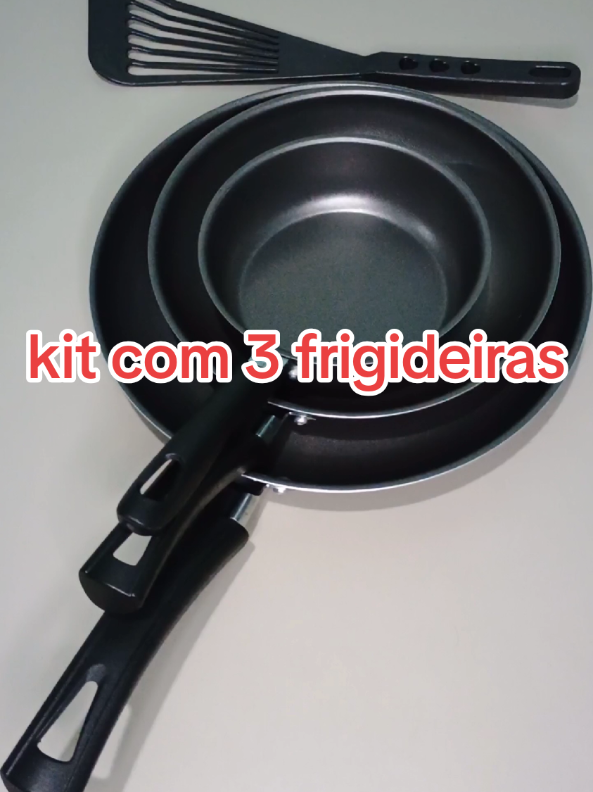 kit 3 frigideiras#frigideira #cozinha 