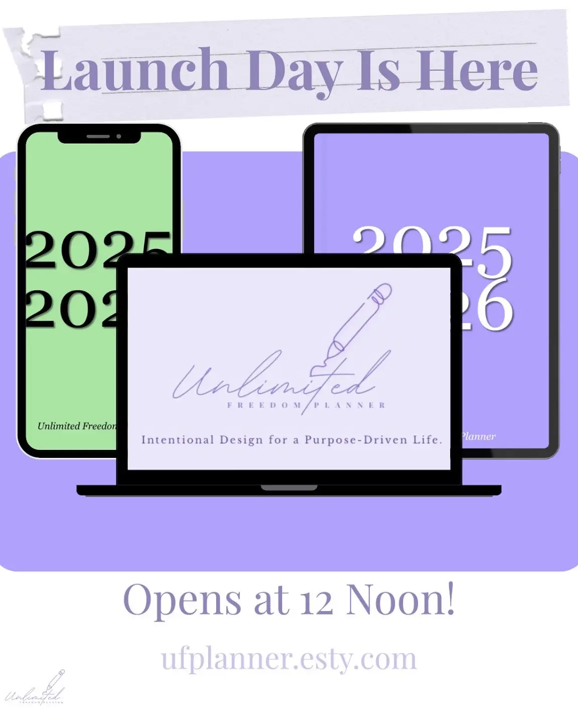 The Unlimited Freedom Planner launches at 12PM on @Etsy From vision boards to Bible study, social media to self-care — plan your life your way. 💻📱📔 @Notability @Goodnotes App @Freenotes @Bible Gateway | Online Bible @She Reads Truth™ @youversion @Girls With Impact @Vioree Brandon-Nettlesford @Google @The InfluenceHer Co. @hercampus @apple @chatgpt  ✅ 5 planners ✅ 250+ Genmoji stickers ✅ Shortcuts & app integrations ✅ Templates for content creators All in one ✨ God-led ✨ digital planning system. 🎯 Plan it. Post it. Track it. Grow with purpose. 🛒 Shop now on Etsy → @ufplanner  📲 Tag me when you start planning! #UnlimitedFreedomPlanner #DigitalPlannerLaunch #PlannerCommunity #EtsyFinds #GoodNotesPlanner         digital planner, GoodNotes planner, iPad planner, Christian digital planner, Genmoji stickers, content creator tools, 2025 planner, social media planner, undated planner, aesthetic digital planner, Etsy planner download, Bible study planner, shortcuts planner, planner with app links