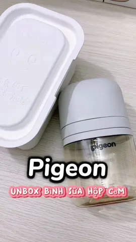 Unbox hộp cơm ❌ Unbox bình sữa ✅ #binhsua #pigeon #xuhuong 