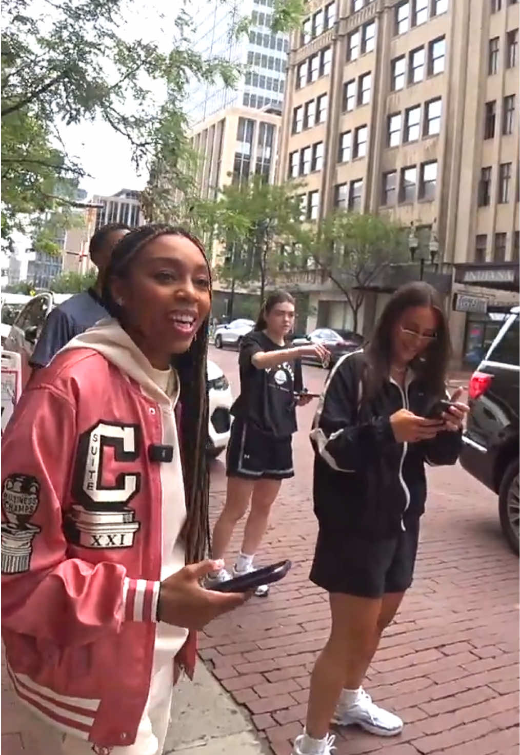 Always running into Nika 🤣 #uconn #wnbaallstar #streaming