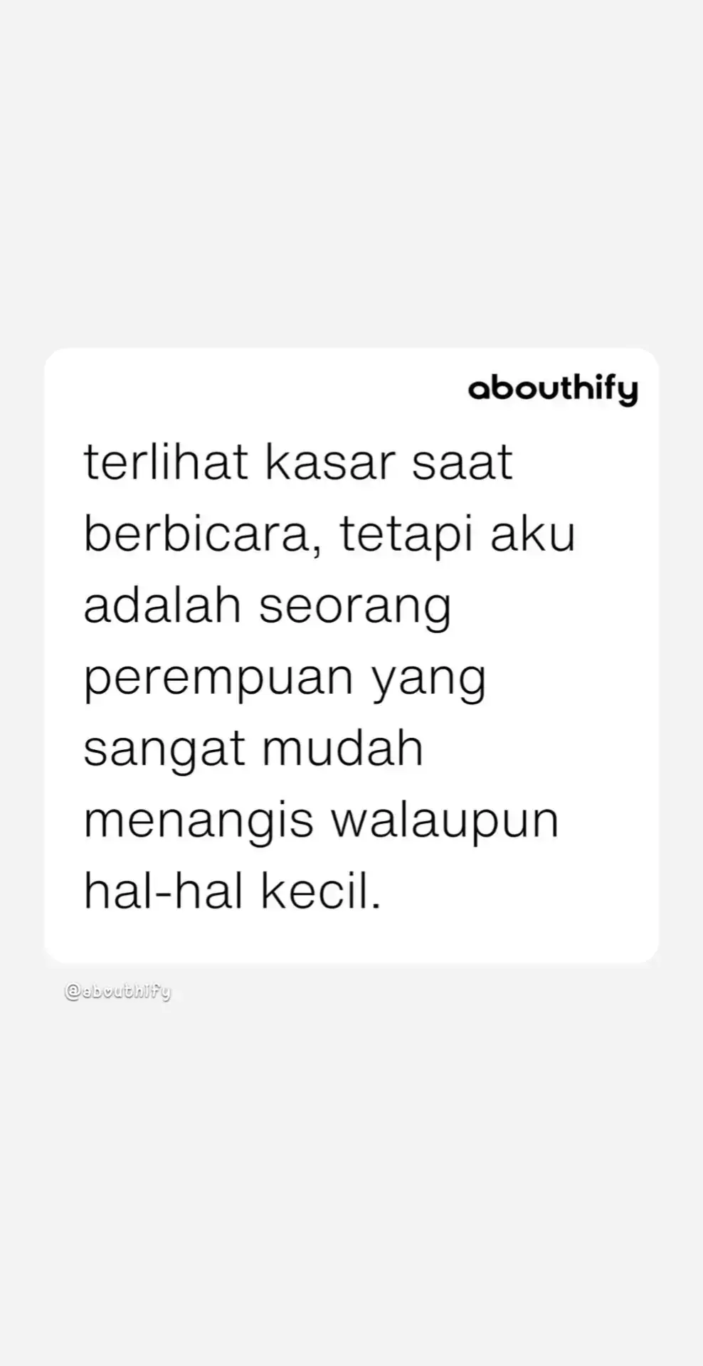 aslinya gampang mewek bjirr🥹