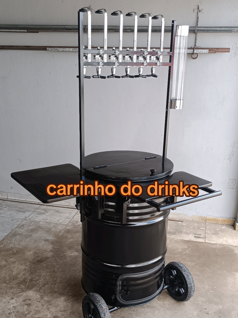 carrinho tambor de drinks!#carrinhodedrinks #carrinhotambordedrinks #cooler #trabalho #adega 
