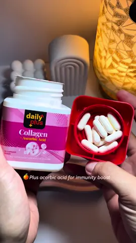 Discover the Benefits of Collagen + Ascorbic Acid of Daily Plus!  #collagen #healthylifestyle #skincare #wellness #beauty #ascorbicacid #vitaminc 