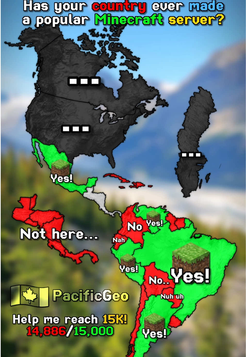 ⛏️ Has your country ever made a popular Minecraft server? 🎮 #mapping #map #pacificgeo #geography #fyp #viral #hypixel #Minecraft ⚠️ Educational purposes only!
