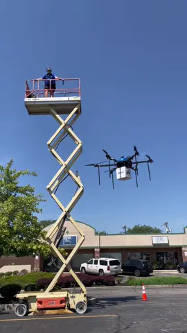 Drone delivery is coming to TJ Chumps in Kettering 11 a.m. to 2 p.m. July 31 through Aug. 2 within a one-mile radius of the restaurant #fyp #drone #kettering #delivery #ohio 