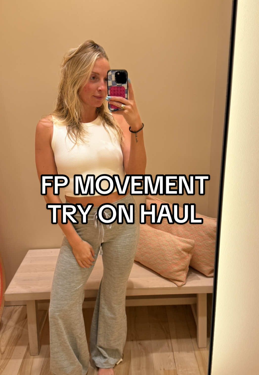 goes in to make 1 return walks out with 5 new things 🤸‍♀️ obsessed with all these pieces for off duty + sweating!! Which do u think I got? @FP Movement #fpmovementpartner #tryonhaul 
