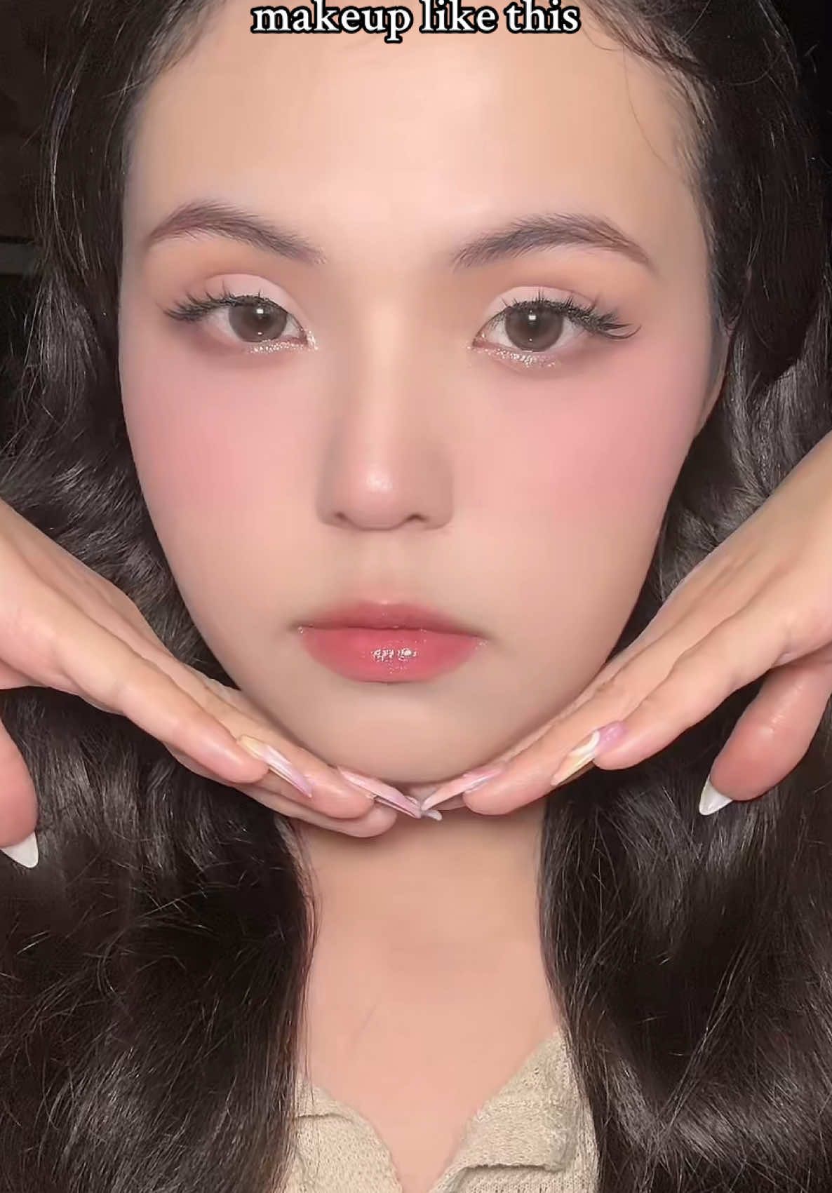 Soft Glam Makeup Tutorial: @Lyn 🩰🧋🫧 lmk what kinds of makeup tutorials I should do next :)  #kbeautyproducts #koreanmakeup #cbeauty #makeupinspo  #eyemakeupideas 