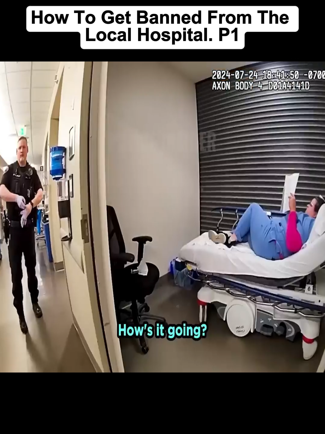 How To Get Banned From The Local Hospital#fyp #police #cops #criminal #usa #bodycam #cam #situation #shorts