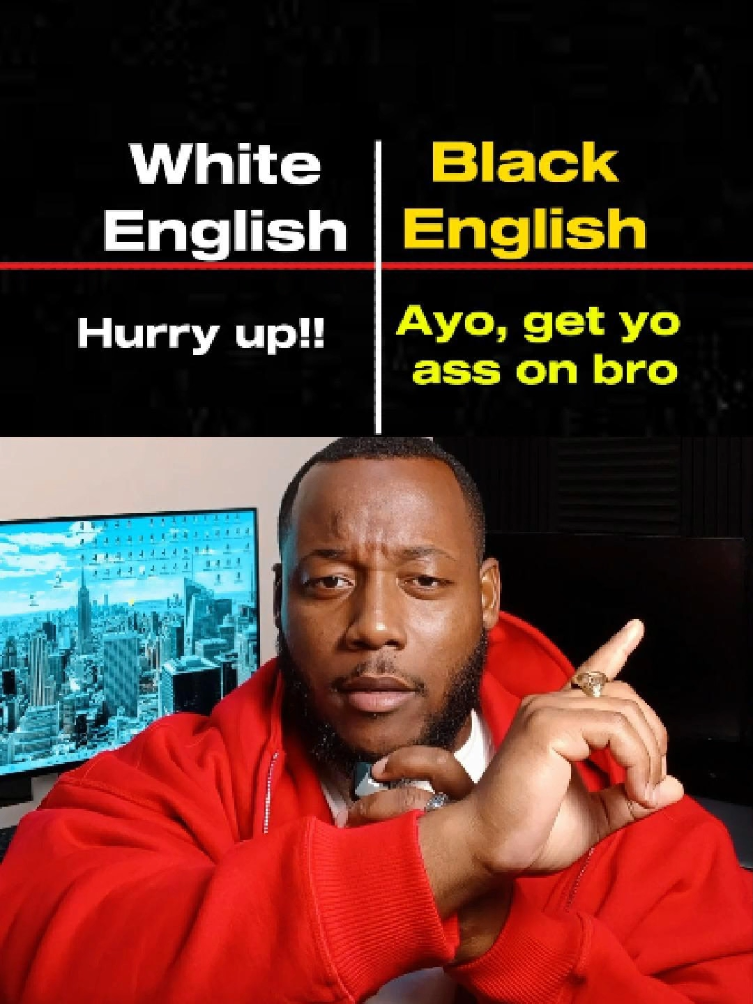 White English and Black English. #NativeEnglish #English #englishvocabulary  #usa🇺🇸 #usatiktok🇺🇸 #ViralVideo #foryou  #jamaicanflag🇯🇲 #nigeriantiktok🇳🇬 #haitiantiktok🇭🇹 #dominicana🇩🇴  #germany🇩🇪 #unitedkingdom🇬🇧 #france🇫🇷 #viral  #FYP #englishtips #ghanatiktok🇬🇭 #NativeSpeakers  #russia🇷🇺 #argentina🇦🇷 #dubai🇦🇪 #fyp