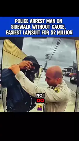 .Police Arrest Man on Sidewalk Without Cause, Eas Est Lawsut for S2 Millon