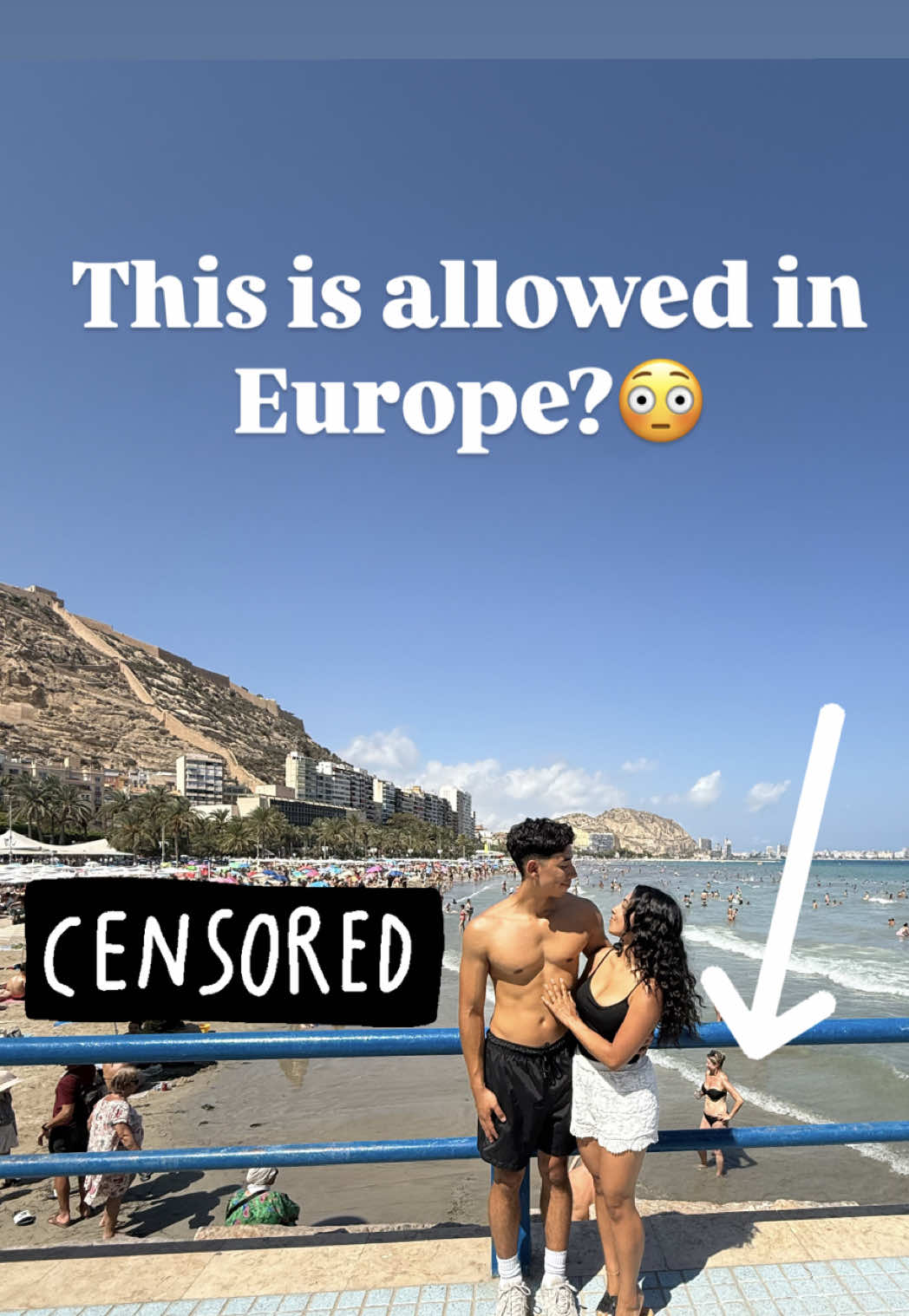 It’s all jokes- but fr, this was a cultural shock 😅 #SpainVacation     #LatinaWife          #ChristianCouple       #MarriageHumor       #CultureShockEurope  #Insecurities   