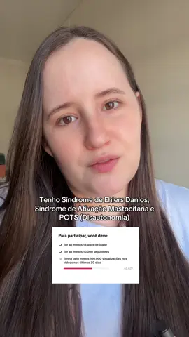 10 segundos não vão fazer diferença para você, mas pode me ajudar bastante 🥰 #monetizartiktok #sed #sam #pots #sindromevasovagal #disautonomia  @Pri Esteves 