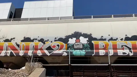 Freight films two times a day.  #railroading #graffiti 