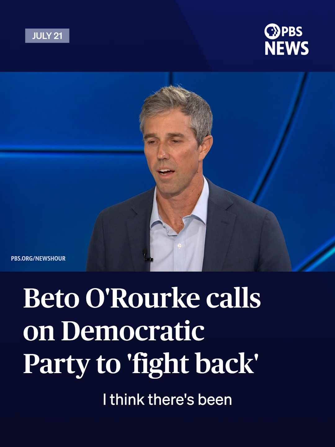 Former Rep. Beto O'Rourke called on Senate Minority Leader Chuck Schumer to leave Democratic leadership to give way to new leaders. 