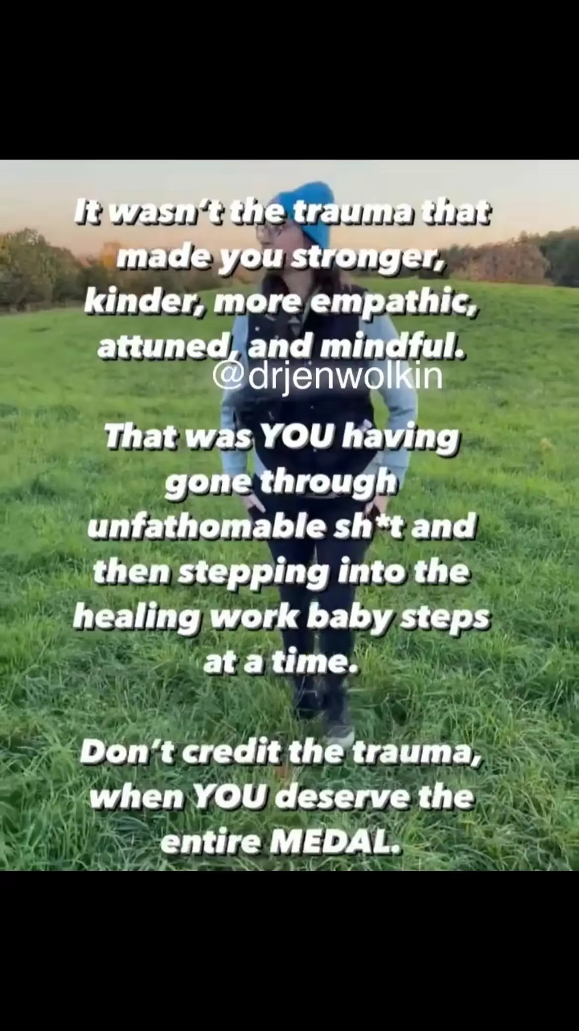 #onthisday not your trauma. XO, Dr. Jen #traumatok #posttraumaticgrowth #growth #growthmindset 