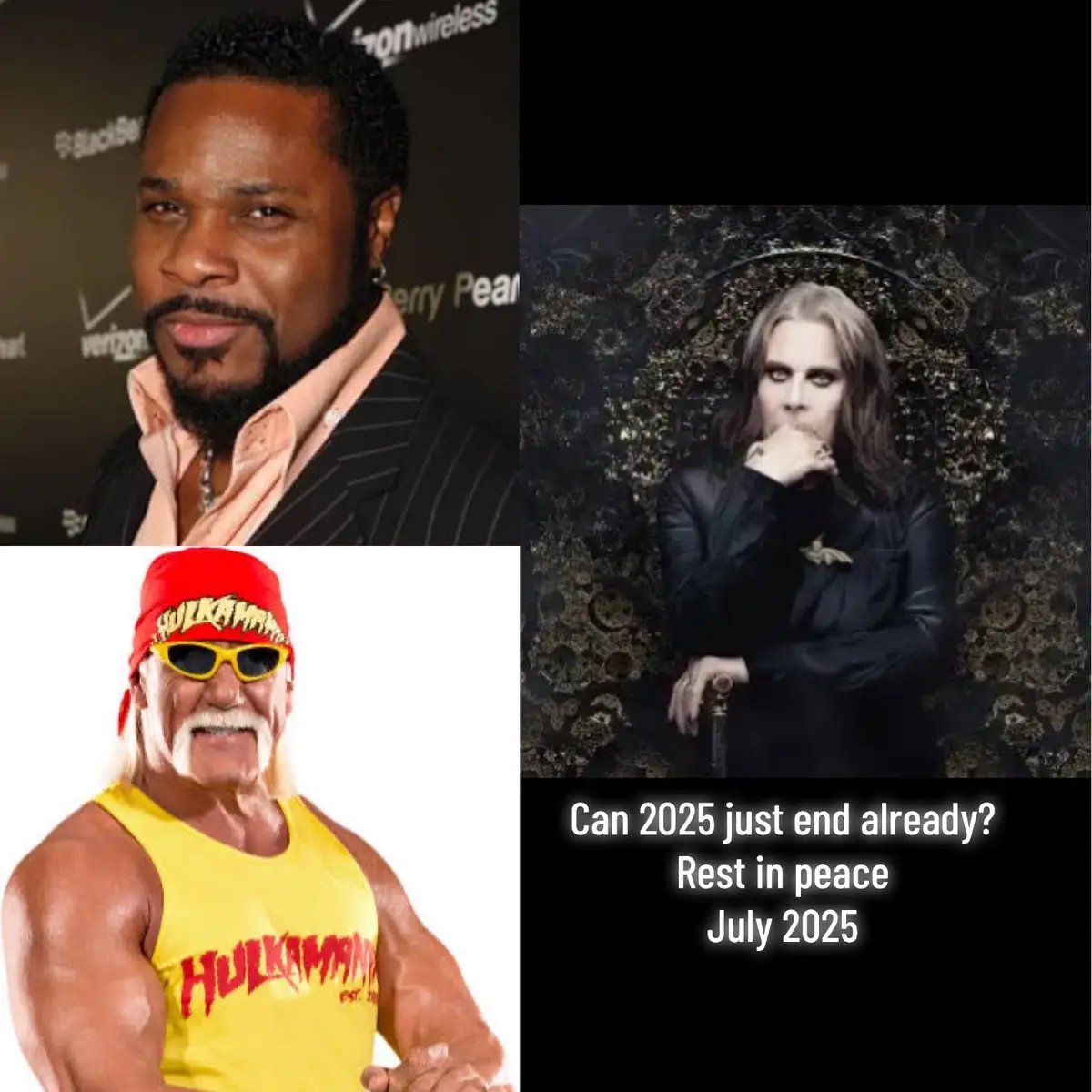 #restinpeace #hulkhogan #thehulk #malcolmjamalwarner #rip #restinpeace #ozzyosbourne #ozzy #ripozzyosborne 