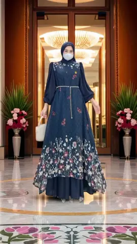 Nafisha Dress Mewah Set Hijab Ceruty Kombinasi Tille Babydoll Premium Gamis Muslim Wanita By Otty Lux #dress #dressmewah #dresssethijab #dressethijabmewah #dressceruty #dresscerutybabydoll #gamis #gamismuslim #gamismuslimah 