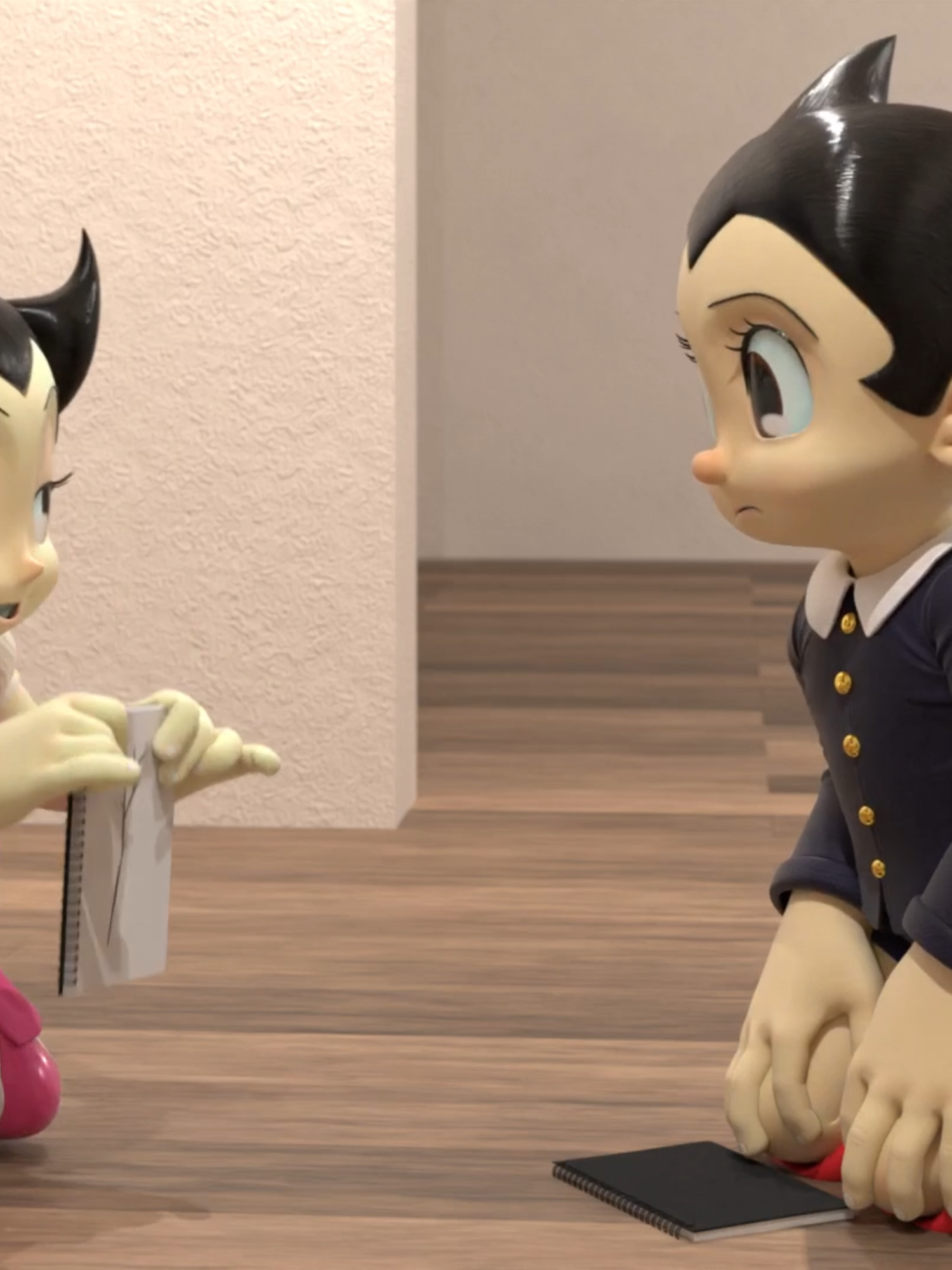 Uran Draws a Stick #otherkin #astroboy #blender3d