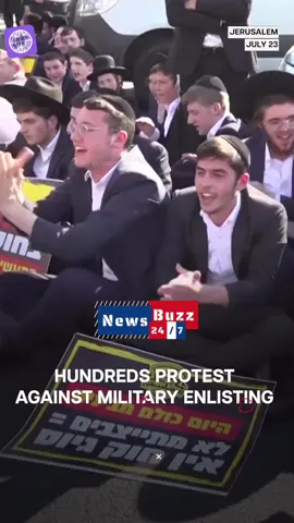 🇮🇱 Jerusalem Chaos: Ultra-Orthodox Protest Military Draft Law Hundreds of ultra-Orthodox Jews shut down a major highway in Jerusalem as anger mounts over a proposed law that would end their exemption from military service. The controversial legislation has shaken Israeli politics, with religious parties clashing with PM Netanyahu and threatening his coalition. For decades, ultra-Orthodox men have been allowed to study in yeshivas instead of serving — but growing public pressure is now demanding equal service for all. 🎥 Massive protests. Political fallout. A nation divided over faith and duty. #IsraelProtest #Jerusalem #MilitaryDraft #UltraOrthodox #NewsBuzz247 #Netanyahu #IsraelPolitics #ReligiousExemption #BreakingNews #MiddleEastNews 