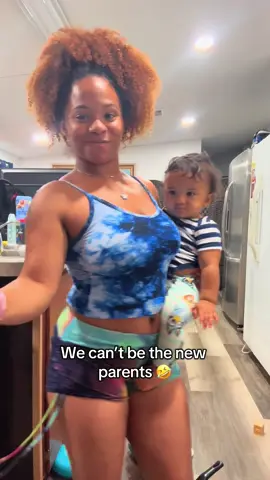 It crazy to me how we’re the new parents 🤣🤣🤣 #momlife #hiphipnurseryrhymes #babyhiphop #parentsoftiktok 