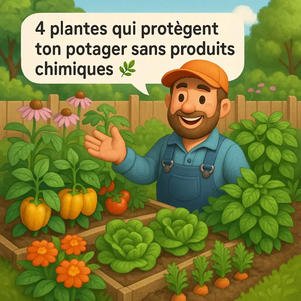 Envie d’un potager en pleine santé sans produits chimiques ? 🍅🌿 Certaines plantes ont des super-pouvoirs naturels : elles repoussent les nuisibles, attirent les bons insectes ou protègent les cultures voisines. Ce sont les plantes compagnes, et elles méritent une place dans chaque coin de ton jardin 👇 🐞 1. Œillet d’Inde : parfait pour repousser les pucerons et les nématodes. À planter près des tomates, salades ou haricots. Il agit aussi comme répulsif contre de nombreux insectes du sol. 🦟 2. Basilic : ses huiles essentielles éloignent moustiques, mouches blanches et autres ravageurs volants. En bonus, il booste la croissance des poivrons et des tomates, tout en étant délicieux en cuisine ! 🦋 3. Lavande : elle dégage une odeur puissante qui repousse certains papillons nuisibles comme la piéride du chou. Elle attire aussi les pollinisateurs, un vrai plus pour ton potager. 🎯 4. Capucine : c’est une plante “piège” : elle attire les pucerons qui vont se ruer dessus au lieu de s’attaquer à tes légumes. Parfaite en bordure de parcelles ! Associer les bonnes plantes entre elles, c’est la clé pour cultiver sainement et intelligemment 🌼 Like, partage et abonne-toi pour plus d’astuces de jardinier passionné ! #jardinage #potager #plantescompagnes #astucejardin