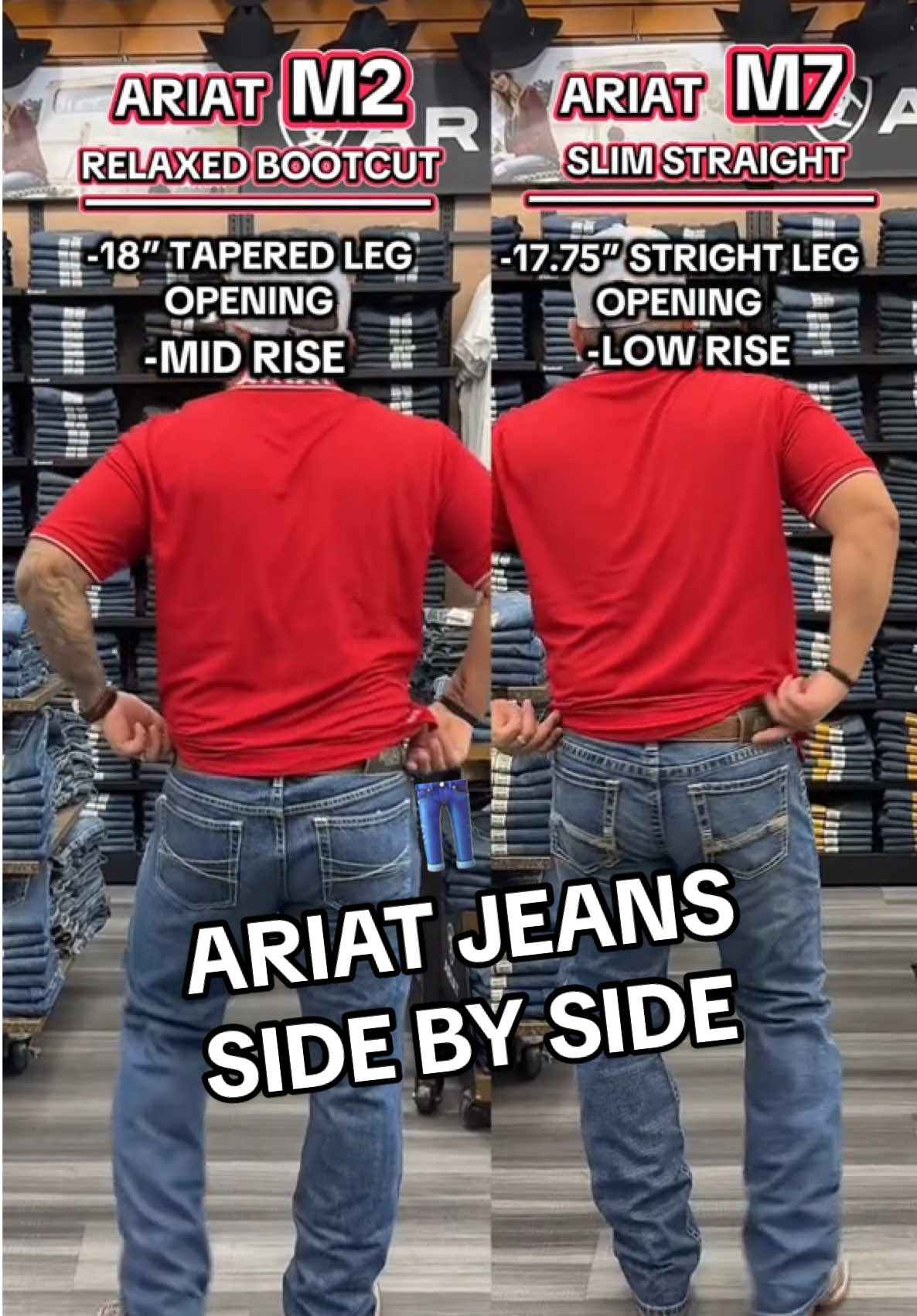 Both are a great pair of jeans! 💯🔥  #ariat #westernfashion #western #pantalon #jeans 