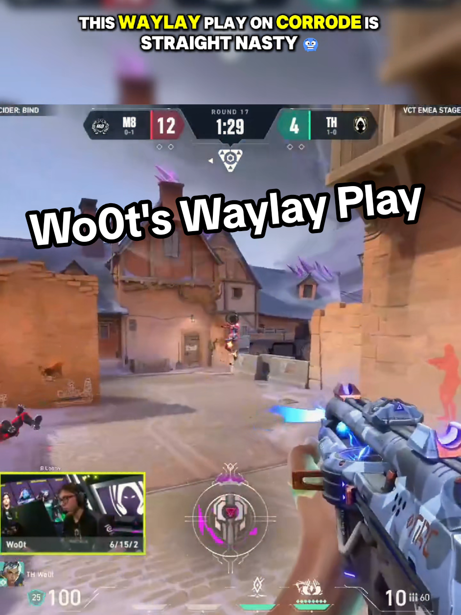 Wo0t's Crazy Waylay Play on Corrode #Valorant #valorantclips #gaming #vct #waylay #fyp 