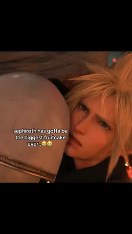 this scene always makes me giggle cuz why is he always whispering into cloud's ear 😭 / #sephirothff7 #cloudstrife #finalfantasy #finalfantasy7 #foryoupage 