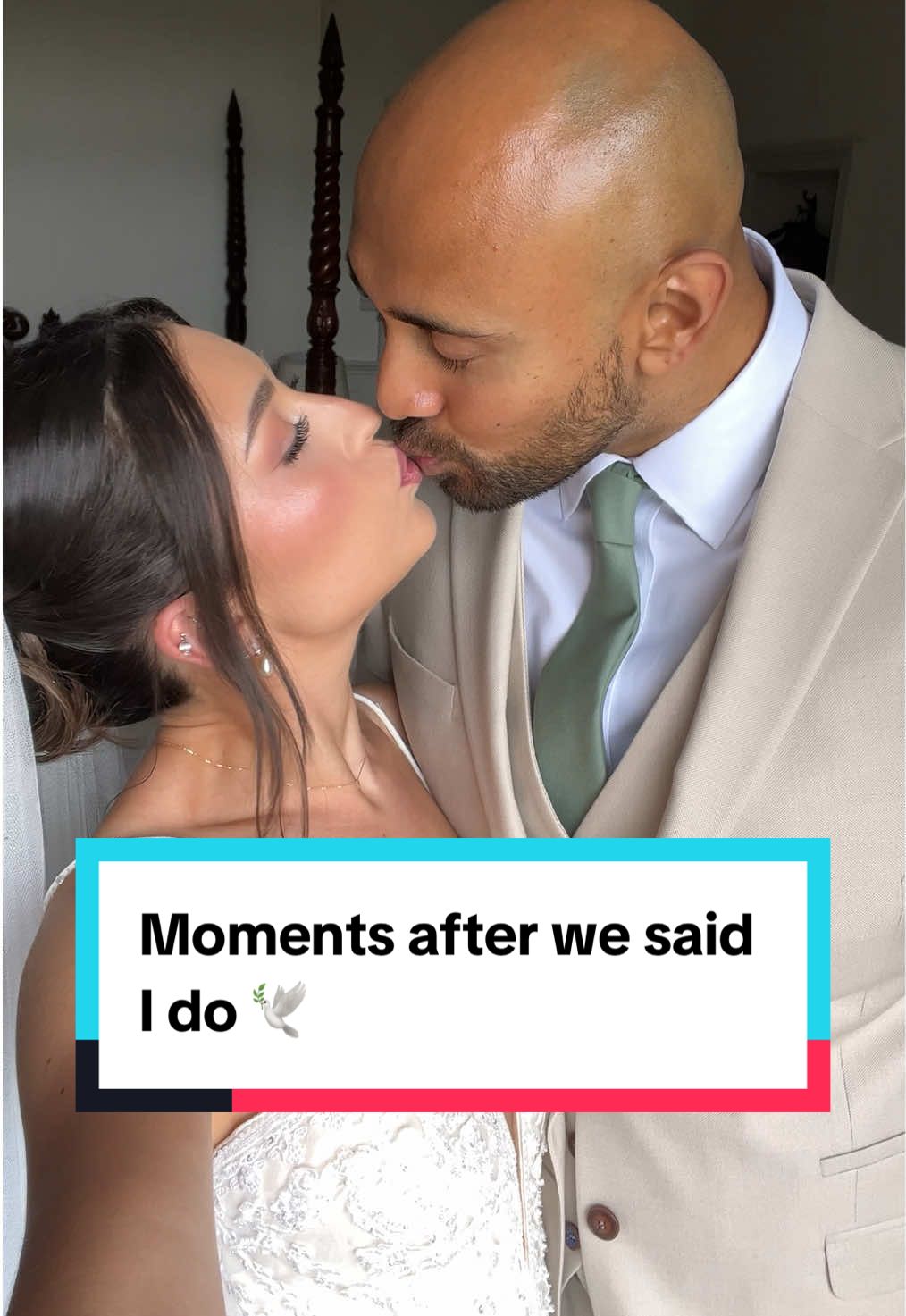 Moments after we said I do🕊️ @MaggieA 