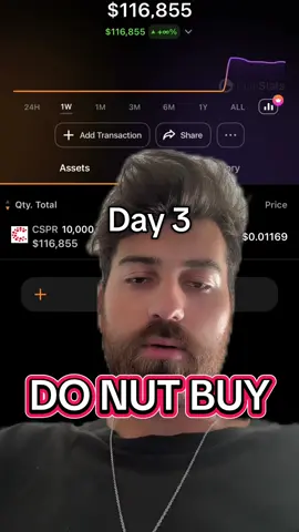 Day 3 #crypto #cspr #xrp #btc 