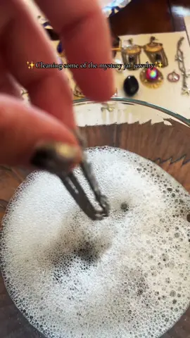 I did the best with what I had on hand. But if anyone has suggestions on how to better clean the jeweled bracelets specifically, I’d love to hear them. Please and thank you! 😊