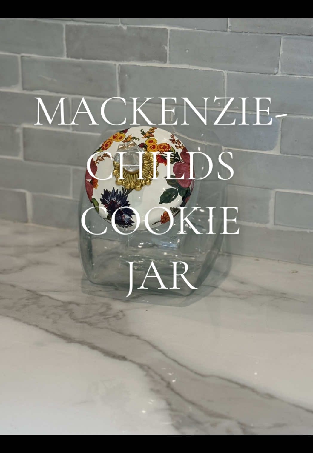 Mackenzie-Childs Cookie jar! Gorgeous, heirloom piece that will hold the best memories in the kitchen. #mackenziechilds #qvc #cookiejar #kitchen