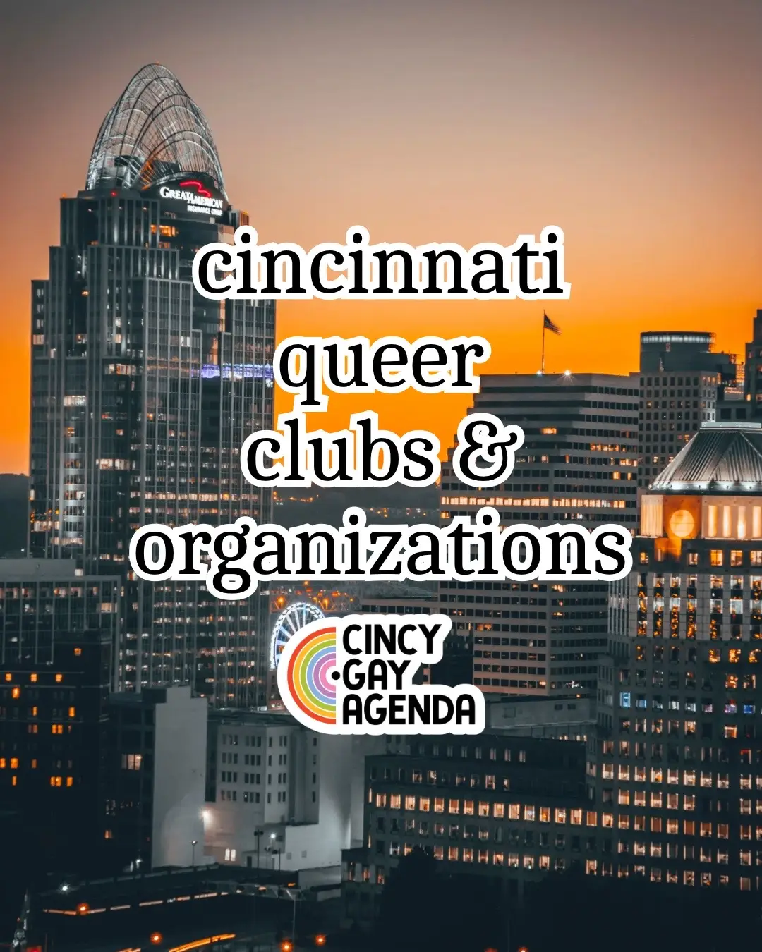 find out more about these clubs and organizations through our instagram or website! #lgbtq #cincinnati #gay #lesbian #queer #trans #wlw 