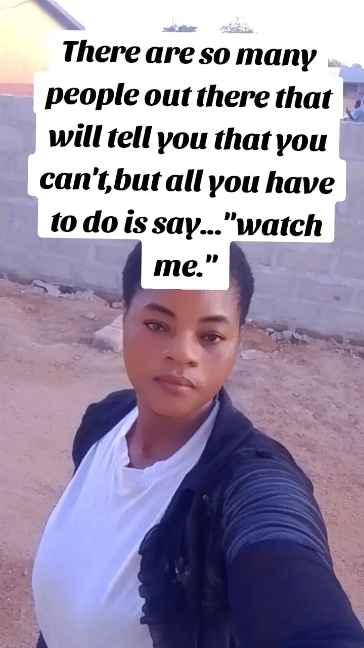 There are so many people out there that will tell you that you can't, but all you have to do is say watch me.#motivation #positivethinking #ability #selflove #attitude #confidence #foryou #foryoupage 