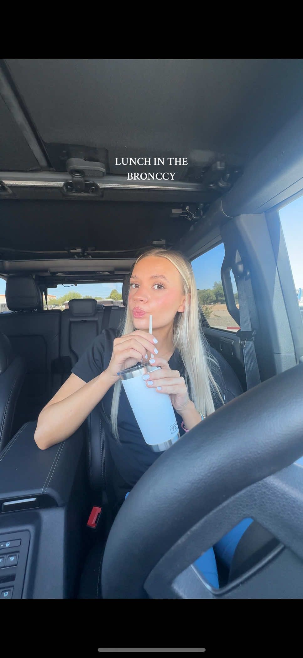 car time is essential during break … 🚙✨💖 #fyp #bronco