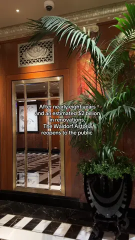 I would highly recommend taking a peek inside- it’s absolutely breathtaking. A great spot for locals and tourists alike #travel #hotels #luxury #nyc 