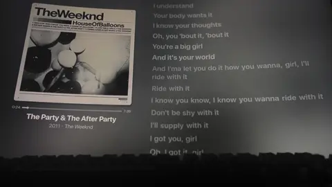 Rideee with it #theatre #theater #song #fyp #trendy #trend #daily #lyrics #chill #lipsync #lipsyncvideo #viral #theweeknd #thepartyandtheafterparty #thetrilogy 