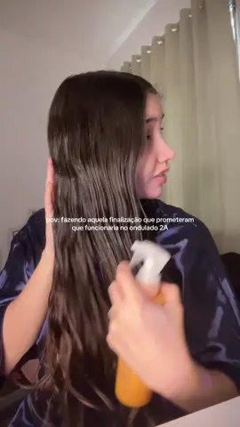 quanto menos produto, melhor para um cabelo 2A 💖 #beauty #hairtok #cabeloondulado2a #waveshair #belezafeminina 