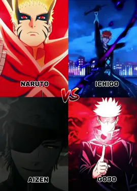 Naruto vs Ichigo and Aizen vs Gojo / Qui sortira vainqueur de ce duel  #whoisstrongest #animefyp #animeedits #fyp #videoviral #viral #shorts #narutouzumaki #ichigokurosaki #gojousatoru #aizensosuke 
