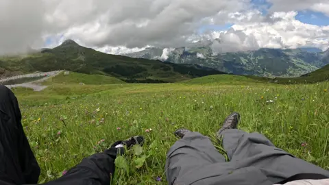 Sometimes I wish I was a cloud #hiking #nature #switzerland #flowers #foryoupage 