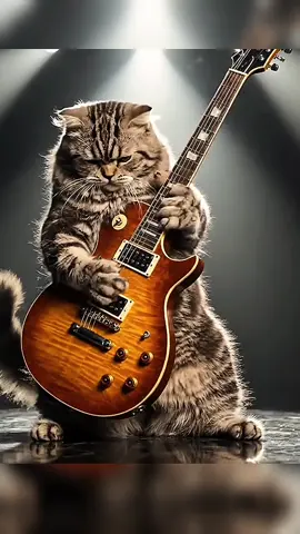 Gato Rock Solo  #rock #guitar #instrumental #cat #ia #classico 