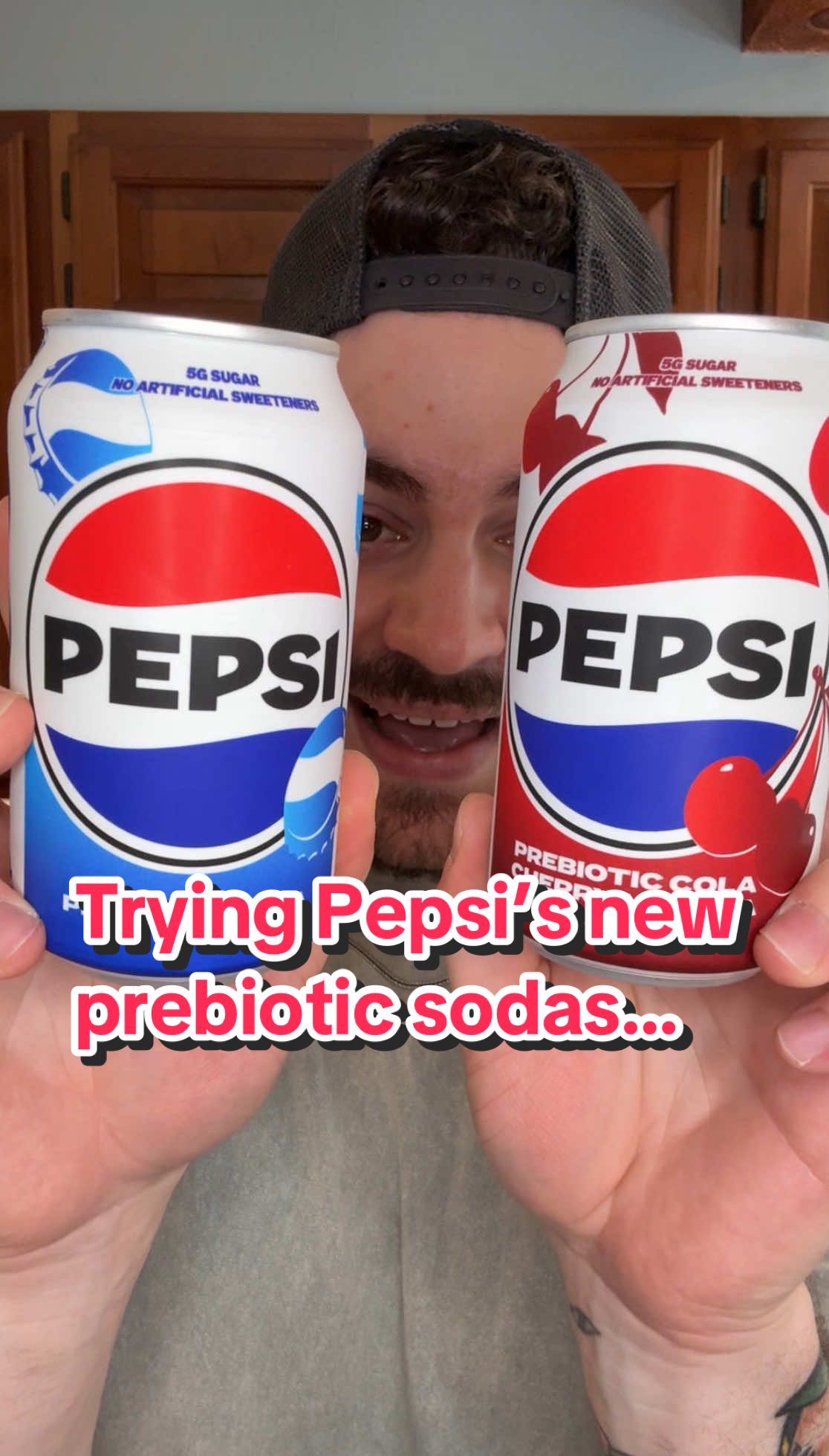 Pepsi is releasing new prebiotic sodas in November and today, we’re trying them out. Thank you to @Pepsi for the samples.  Set to launch online starting Black Friday, they will be offered in both classic and a cherry vanilla options. In February of 2026, they will go to retail stores. The new prebiotic Pepsis feature 30 calories, 5 grams of added sugar, 3 grams of prebiotic fiber, and no artificial sweeteners.  Will you be on the lookout for the Pepsi’s prebiotic sodas?  #soda #pepsi #poppi #prebiotics #FoodTok 