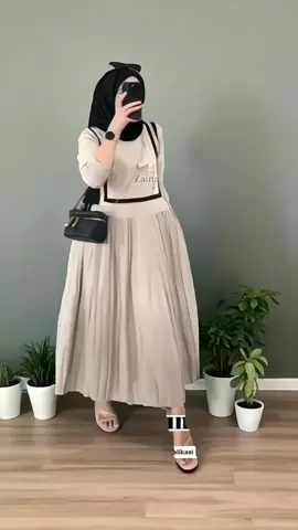 FUMIKO DRESS / MICCKY MAXY / deress wanita dewasa knit mix plisket #dresswanita
