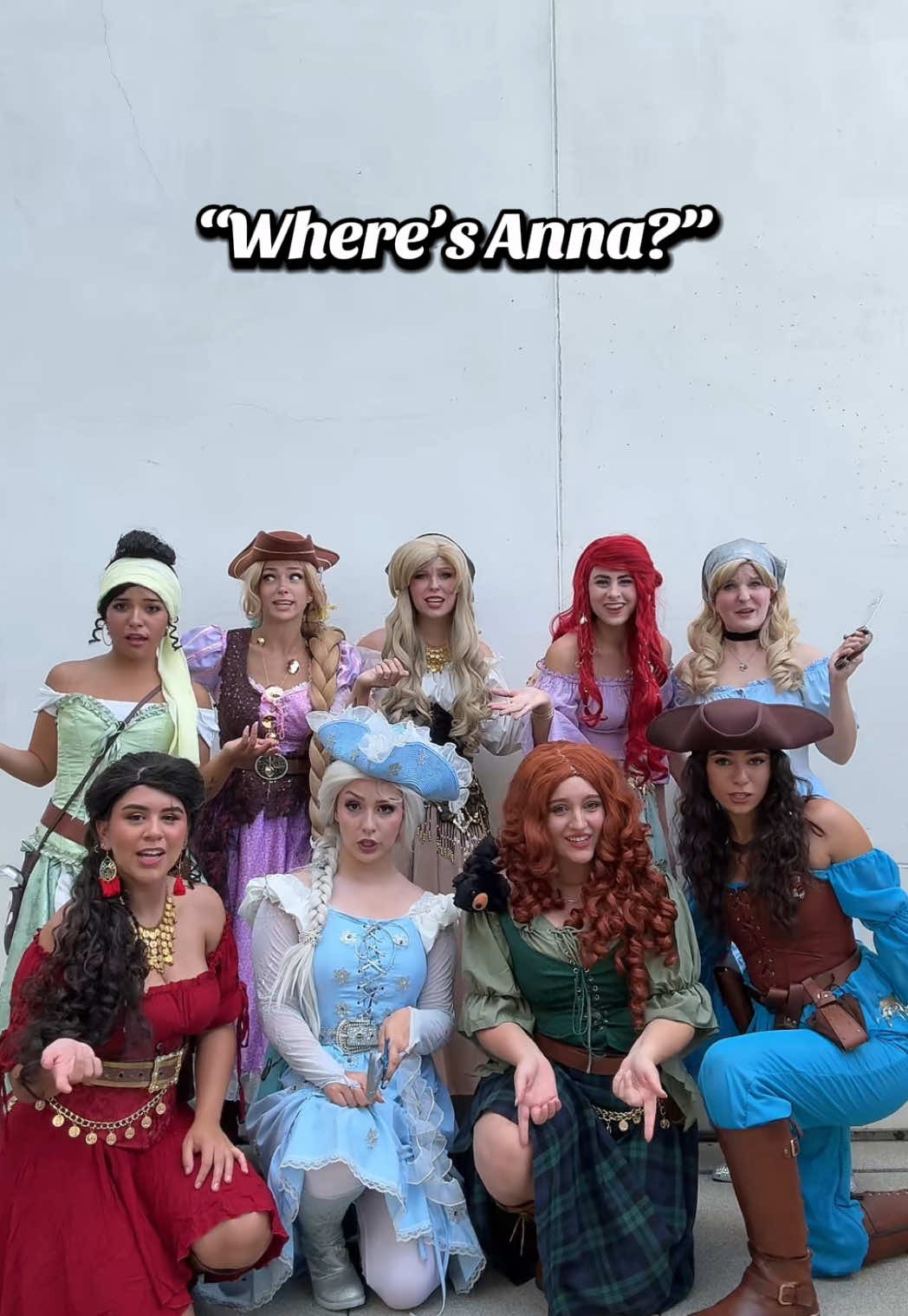 We invited Elsa this year but Anna had to keep and eye on the kingdom 🙄 #princesses #pirates #comiccon #comiccon2025 #elsa #anna #funny 