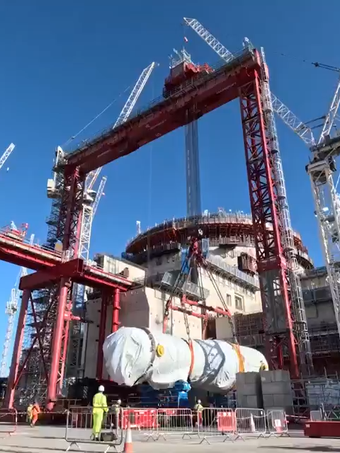 🔥 520 tonnes. 25 meters. Into the heart of a nuclear reactor. The first steam generator is IN at Hinkley Point C 💪 Months of prep. Zero room for error. Big respect to the teams at Framatome, NNB, Mammoet & MEH for flawless coordination. This is what trust + engineering + teamwork looks like. 3 more to go… 👀 #HinkleyPointC #SteamGeneratorLift #Framatome #Mammoet #NuclearEnergy #HeavyLift #PrecisionEngineering #MegaProject #CraneTok #EngineeringTikTok