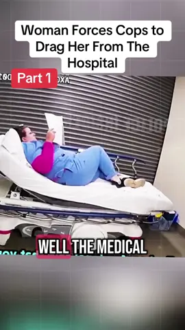 Woman Forces Cops to Drag Her From The Hospital #police #cops #policeofficer #foryou #arrested 