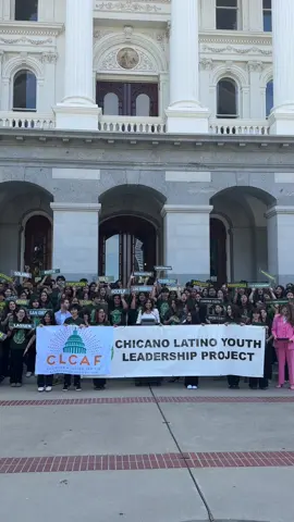 Yesterday I spoke at the CLYLP Capitol Day Press Conference alongside powerful young leaders who are already creating change. Now more than ever we need to uplift and support Latino and Latina youth. Their voices matter. Their leadership is shaping the future of our communities. ¡Si se puede! #fyp #foryoupage #sacramento #latina #california 